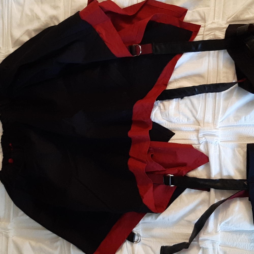 Putumayo Red & Black J-rock skirt - Picture 8 of 11